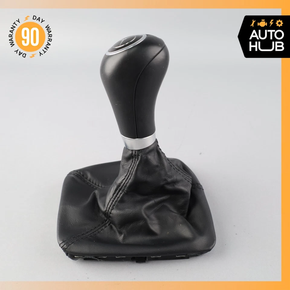12-16 Mercedes R172 SLK250 SLK300 palanca de cambios perilla bota cubierta negra OEM 40k Foto 2 de 4