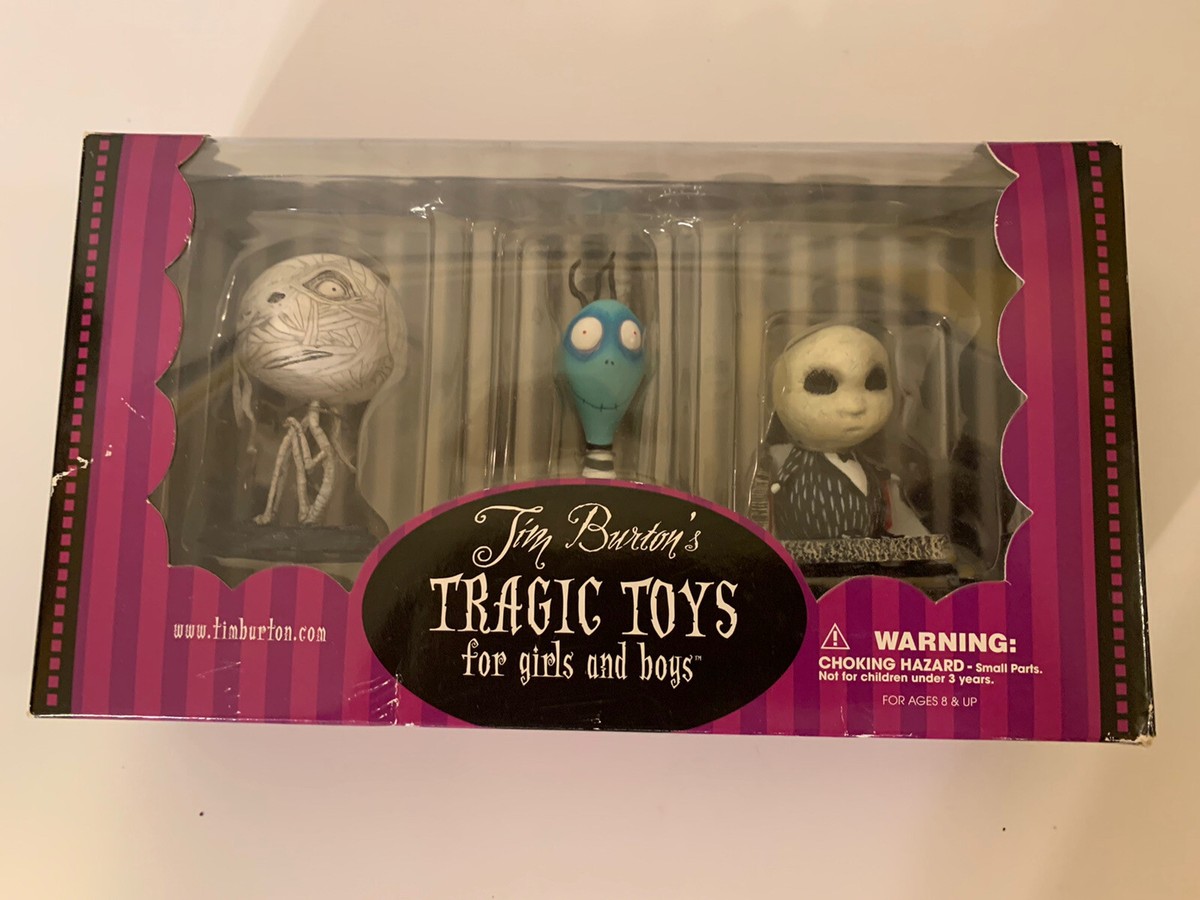 New Tim Burton's 2003 TRAGIC TOYS The Mummy Boy, Roy Toxic Boy
