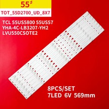 Full SET OF TCL 55US5800 55US57 LED Backlight TOT 55D2700 UD 8X7 V1 2015 05 25