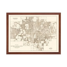 Old Map of Orlando, FL 1923 - Vintage Orlando Florida Art