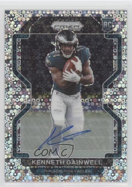 2021 Panini Prizm No Huddle Kenneth Gainwell #369 Rookie Auto RC 1oa8