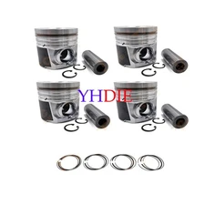 4JK1 Engine Piston + Piston Rings Set STD For Isuzu Engine Parts