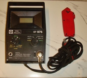 Vintage 1980s FOX VALLEY ET 976 DIGITAL TACH-DWELL ELECTRICAL ANALYZER  USA GOOD