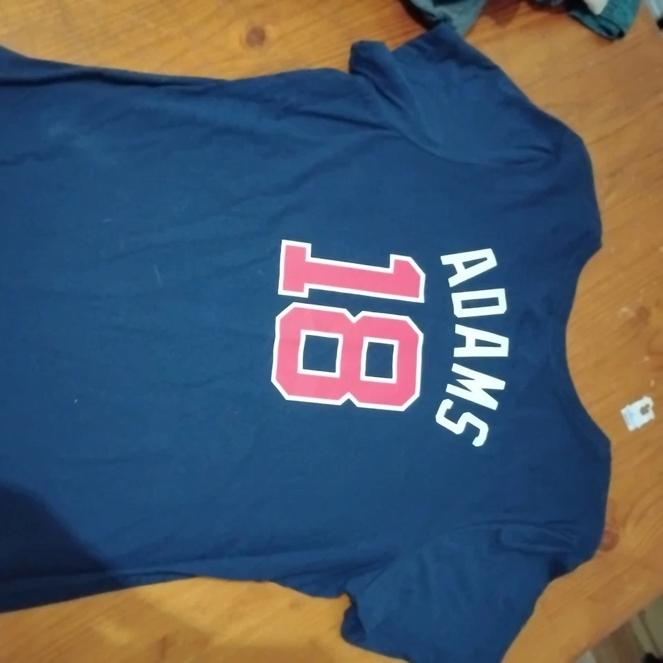 Camiseta deportiva majestuosa de los Atlanta Braves Lane Adams #18 para mujer XL azul estampado frontal Foto 3 de 3