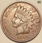 1909 Indian Head Penny Cent