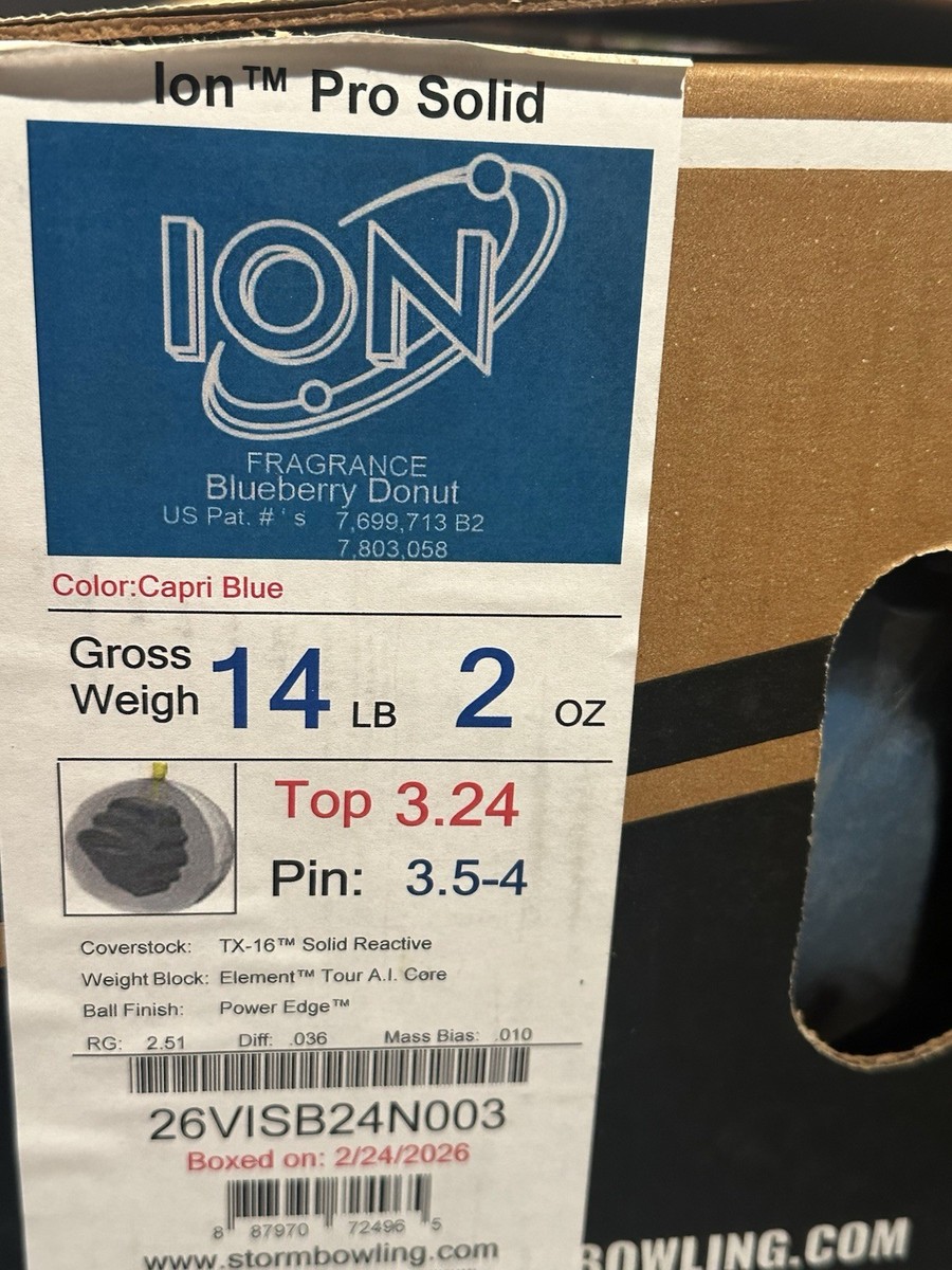 NIB #14 Storm Ion Pro Solid Bowling Ball | eBay