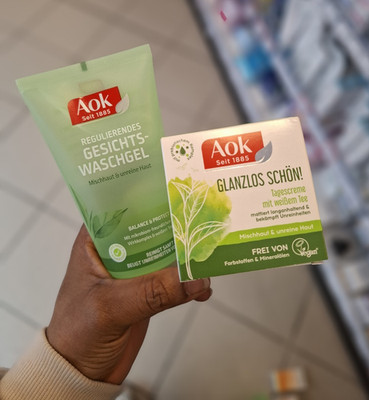 AOK Glanzlos Schön! Tagespflege weißer Tee für Mischhaut & unreine Haut, vegan