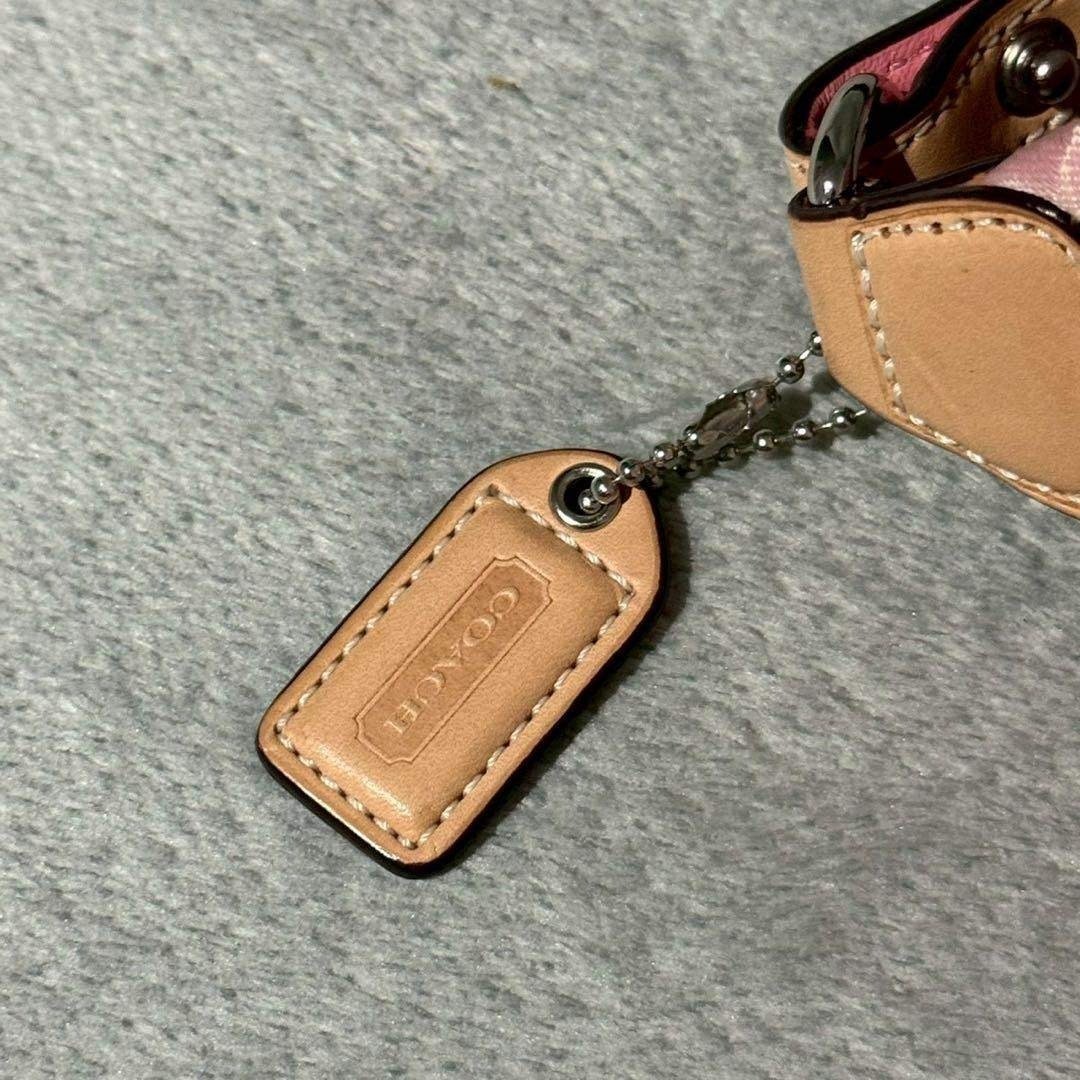 COACH Ladybug Pink Signature Pouch Rare Wristlet Bag Width 23cm Height 13cm image 9