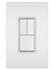 Legrand Radiant RCD113WCC6 15 Amp Combination 3-in-1 Decorator Rocker Light S...