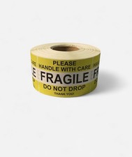 650 sticker, Fragile Do Not Drop Please Handle With Care Labels Yellow