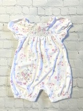 Pagliaccetto Disney bambina Winnie The Pooh 6 mesi floreale fumè pezzo unico corto