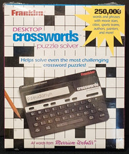 NEW Vtg (1992) Franklin Desktop Crosswords Pu...