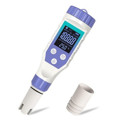 Hydrogen Water Tester, 7-in-1 H2 TMEP EC TDS Salt pH ORP Meter for Hydrogen W...