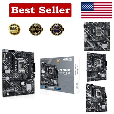 Intel H610 Chipset Desktop Motherboard - 64GB RAM Max for Gamers & Professionals