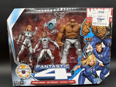 2012 Marvel Universe 4 Pack Figures 3.75 FANTASTIC 4 Invisible Mr HERBIE THING
