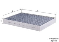 Mahle Lak 292/S Filter, Innenraumluft FüR MERCEDES-BENZ,SSANGYONG