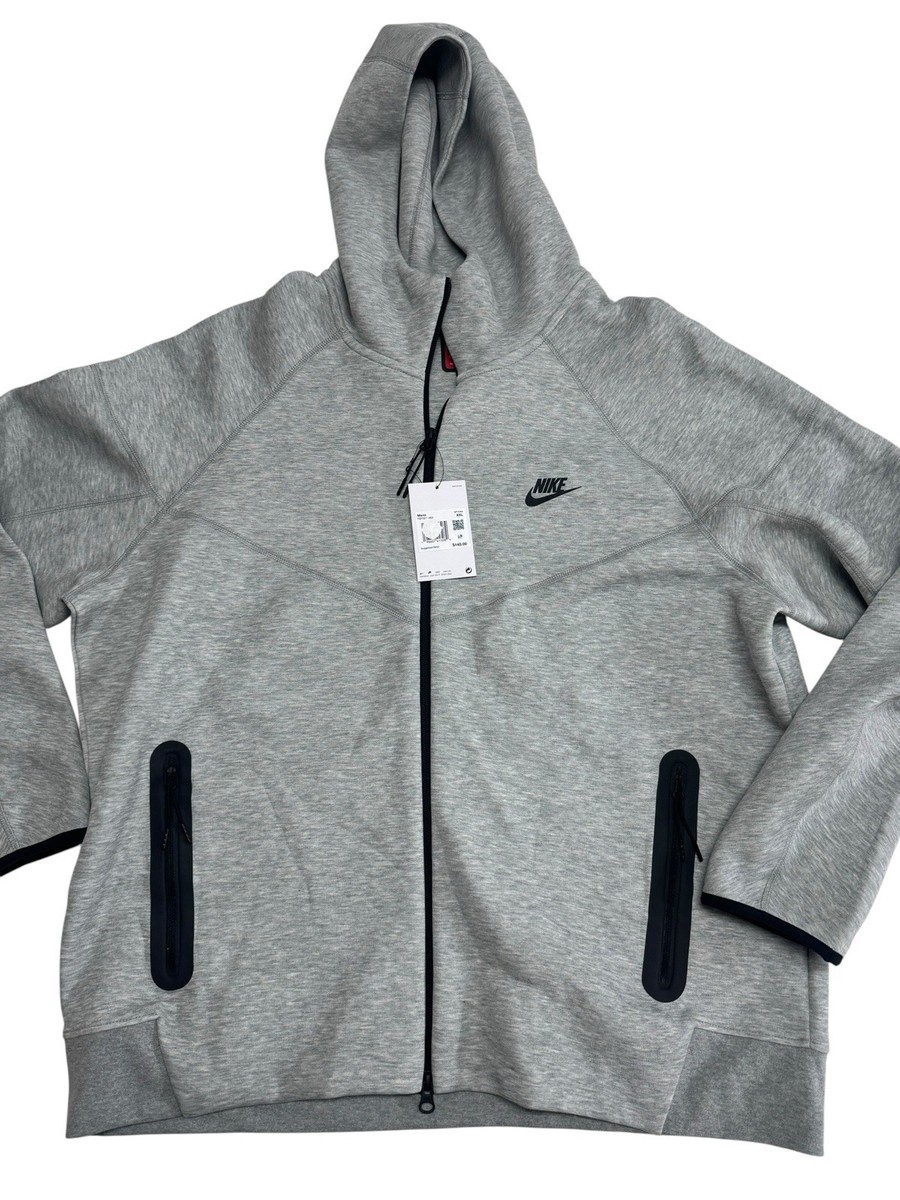 Nike Sportswear Tech Fleece Full-Zip Hoodie Heather Grey FB7921