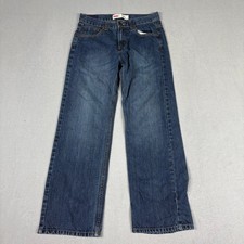 Levis Boys 14 550 Relaxed Fit Jeans Blue Medium Wash Denim Regular Relaxed