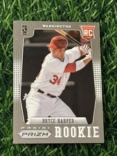 Bryce Harper 2012 Panini Prizm Rookie Card RC #152 Washington Nationals. rookie card picture