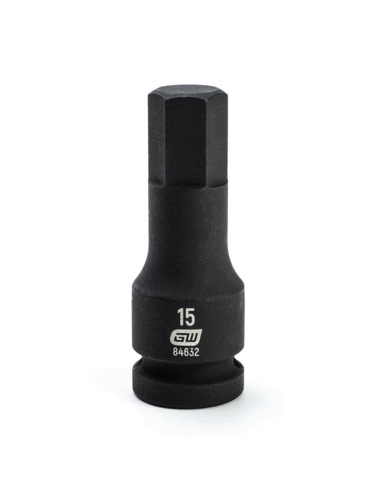 GEARWRENCH (84940) 7 Piece 1/2" Drive Metric Impact Hex Bit Socket Set - Image 3 of 4