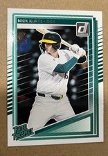 2025 Panini Donruss - Rated Prospects Nick Kurtz #154 (RC) Athletics ROY Rookie