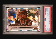 2022 TOPPS CHROME FORMULA 1 SAPPHIRE EDITION #156 SERGIO PEREZ SEPIA PSA 9