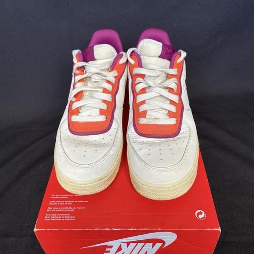 Nike Air Force 1 Low SE ‘Double Layer- Orange Berry` Trainers (Size 8) - Picture 2 of 7