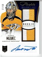 Marek Mazanec 2013-14 Panini Rookie Anthology Rookie Prime Autographs #165 17/50