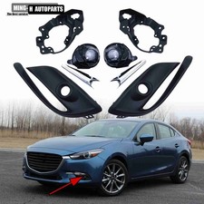 1 Set Led Lh Rh Bumper Fog Lights Front Lamp Leftright For Mazda 3 2017 2018