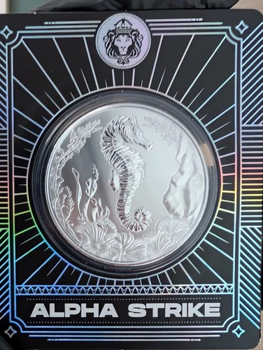 Scottsdale Mint Alpha Strike 2025 Seahorse 1oz 999 Silver BU #48 of 249!