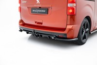 Maxton Design Diffusor Heckansatz Passend FüR Peugeot Expert Mk3 Schwarz Hochgla