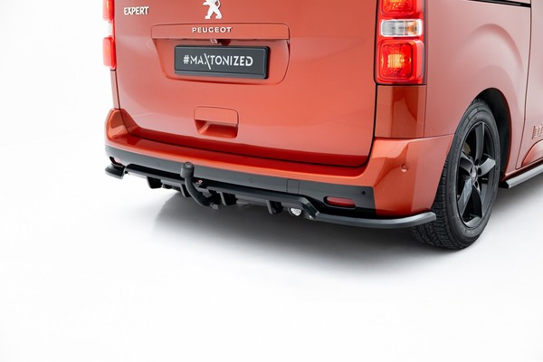 Maxton Design Diffusor Heckansatz Passend FüR Peugeot Expert Mk3 Schwarz Hochgla-image