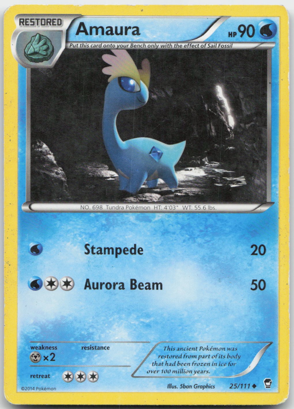 Amaura 25/111 Furious Fists Pokemon