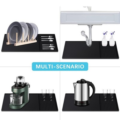 Für Kitchensafe Silikonmatte für Kaffeemaschinen mit Auslaufschutz