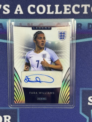 Panini Eternity Lionesses Fara Williams Autographed Card Legend Womenâs Football