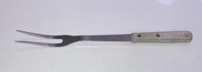 Vintage Robinson Knife Co. 12” Stainless Steel Serving Fork With Wood Handle