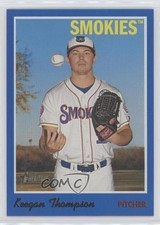 2019 Topps Heritage Minor League Edition Blue 41/99 Keegan Thompson #97 08jk