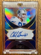 2024 Select Chad Hennings Blue Prizm Auto /99 Dallas Cowboys