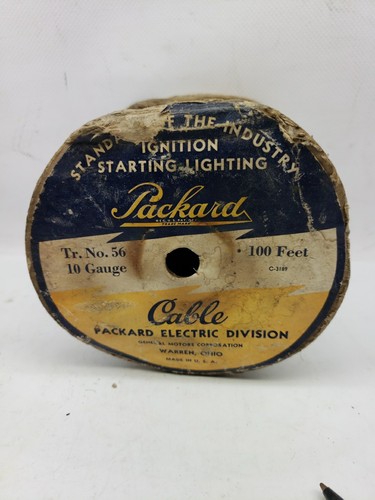 Vintage Packard Electric Division Cable & Spool 16 Gauge C-3156 General Motors