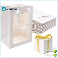 GeschenktüTen Kraftpapier Mit Fenster 10 StüCk Geschenkverpackung FüR Partys