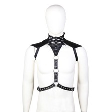 Hot Mens Body Chest Belt Punk Shoulder Tank Cage Belt Strap Cosplay Punk Party