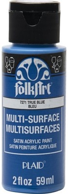 FolkArt Multi-Oberflächen Acrylfarbe 2oz-True Blue-MS-7271