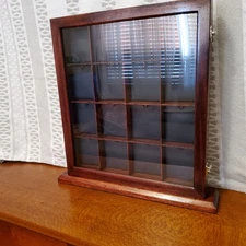 16 pocket watch display case (Hand Made).
