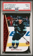 2022 Upper Deck 1994-95 Rookie Die-Cuts Red Matty Beniers #RDT3 PSA 9