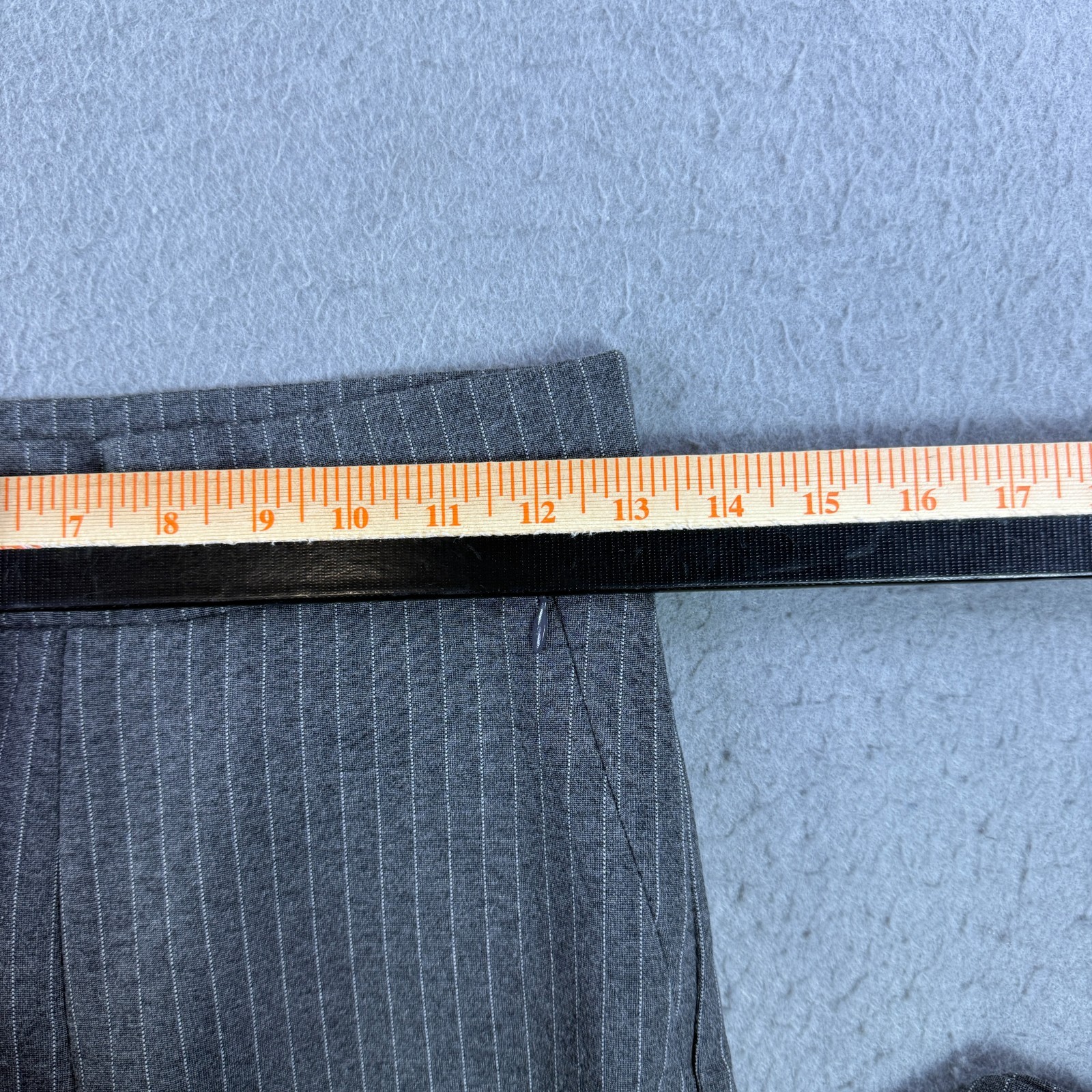 Good American Soft Stretch Ponte Kick Flare Pants Gray Pinstripe Size S Stretch