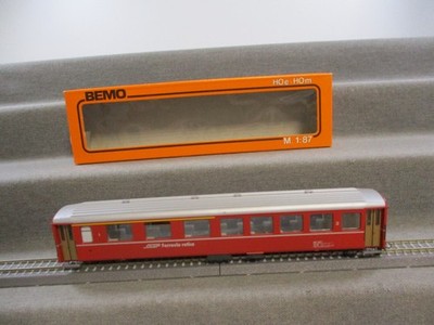 Bemo Spur H0m 3251/1 Personenwagen 1./2. Klasse AB 1521 der RhB in OVP BB144