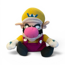Vintage Wario Plush Nintendo Mario Series 7  Stuffed Toy BD A Rare Angry Face