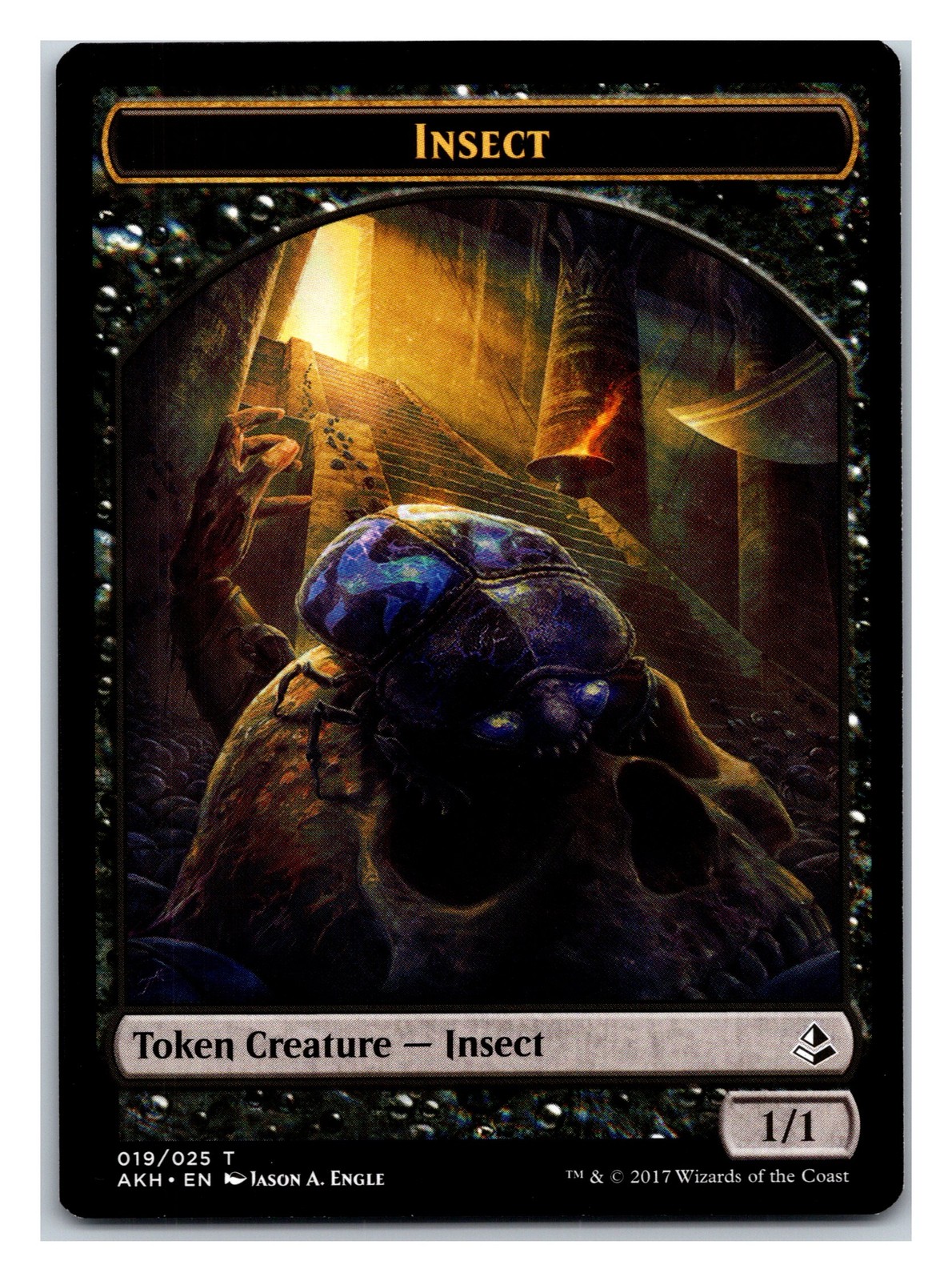Amonkhet #19 Insect Token / #10 Sacred Cat