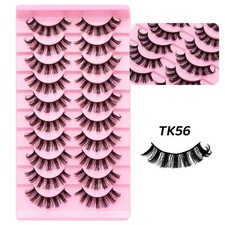 Russian Volume Eyelash Mink False Eyelashes Full Curled Wispy Cross Extensions
