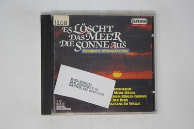 Es Löscht Das Meer Die Sonne Aus CD Capriccio Digital [PAL]